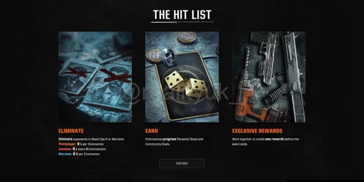 CoD BO6: Specific Challenges in The Hit List Event